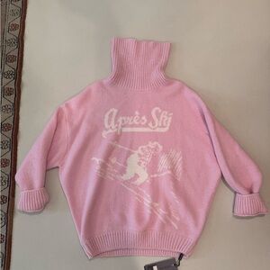 NWT Après Ski Pink Turtleneck Sweater